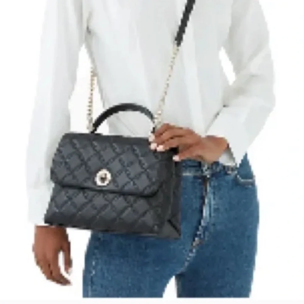 POSH LIVE GIVEAWAY Quilted Black Kate Spade Chic Bag - Picture 2 of 5